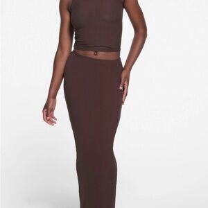 SKIMS Soft Lounge Long Skirt in Phoenix